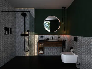 Hansgrohe Xarita S Spiegel 900/50 mit LED Beleuchtung IR Sensor Mattweiß – Bild 4
