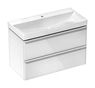 Hansgrohe Waschtisch Xelu Q 1000x480mm m.Hahnl.ohn.Überlauf, SmartClean weiß – Bild 4