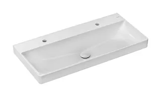 Hansgrohe Waschtisch Xelu Q 1000x480mm m.2 Hahnlöcher o.Überlauf SmartClean we – Bild 1