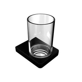 sanibel 3001-Glashalter A23 mit Kristallglas klar schwarz
