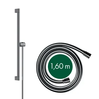 Hansgrohe Brausestange Unica S Puro 650mm mit Easy Slider und Brauseschlauch chrom – Bild 3