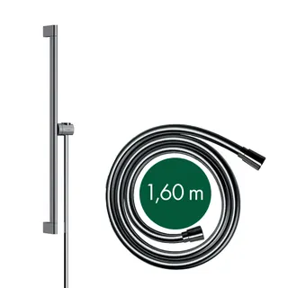 Hansgrohe Brausestange Unica S Puro 650mm mit Easy Slider und Brauseschlauch chrom – Bild 4