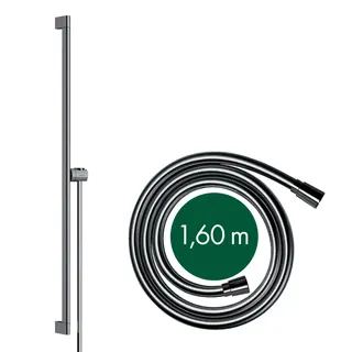 Hansgrohe Brausestange Unica S Puro 900mm mit Easy Slider und Brauseschlauch chrom – Bild 3