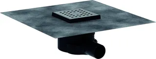 HG Komplettset Punktab.RainDrain Point 100x100mm Edelstahl gebürstet