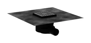 Hansgrohe Komplettset Punktab.RainDrain Point 100x100mm Edelstahl gebürstet – Bild 2