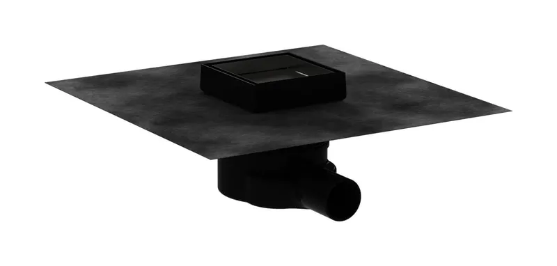Hansgrohe Komplettset Punktab.RainDrain Point 100x100mm befliesbar Edelstahl gebürstet