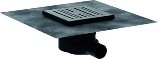 HG Komplettset Punktab.RainDrain Point 150x150mm Edelstahl gebürstet