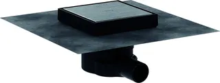 HG Komplettset Punktab.RainDrain Point 150x150mm befliesbar Edelstahl gebürstet