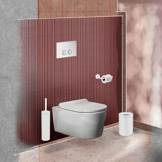Hansgrohe Toilettenpapierhalter Axor Universal Circular mattweiss – Bild 3