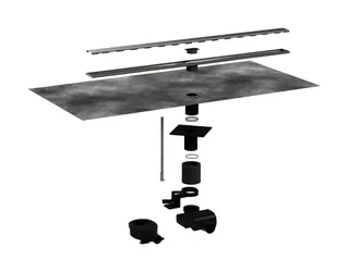 Hansgrohe Komplettset RainDrain Allround 1200mm f.Stand./flache Installation BST – Bild 5