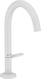 Hansgrohe Waschtischmischer Select 170 Axor One mit Push-Open Ablaufgarnitur mattweiss