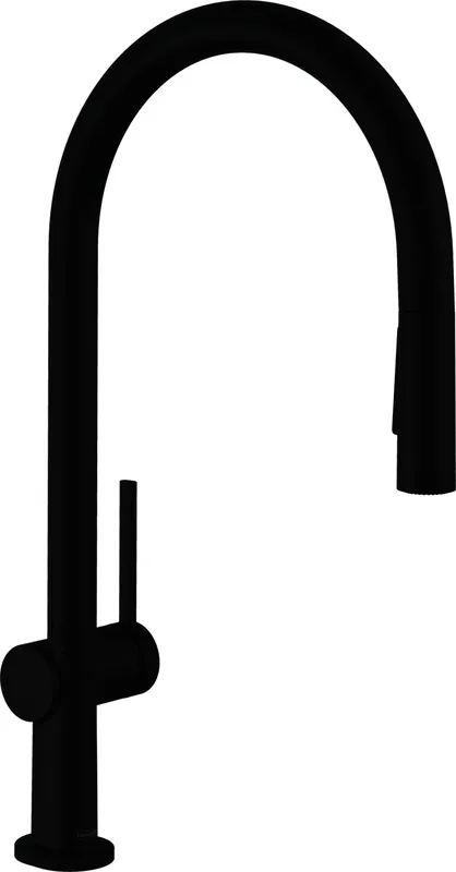 Hansgrohe Spültischmischer 210 Talis M54 Ausziehbrause 2jet mattschwarz