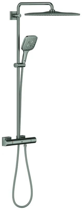 GROHE Duschsystem Rainshower SmartActive 310 Cube 26837 mit THM supersteel
