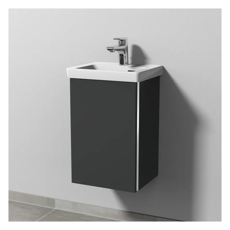 SA Waschtischunterbau links 3way (BR887) 517x335x293 Anthrazit-Matt