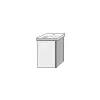SA Waschtischunterbau links 3way (BR887) 517x335x293 Anthrazit-Matt – Bild 3