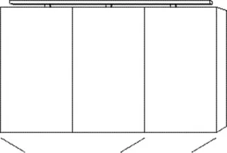 SA Melamin-SPS MILLA Reflection (SD147) 750x1300x149 Graphit-Matt – Bild 2