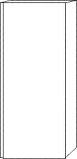 SA Mittelschrank rechts 3way (SP121) 850x350x345 Graphit-Matt