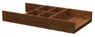 SA Inneneinteilung für Auszüge T350 (ZB430) 43x173x323