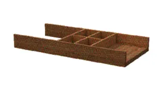 SA Inneneinteilung für Auszüge T400 (ZB431) 43x173x373