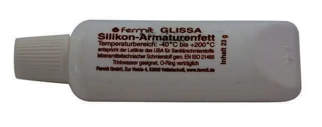 Fermit Silikonfett Glissa für Trinkwasser geeignet, 60g Tube
