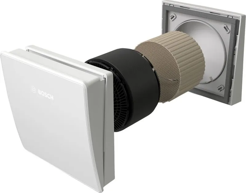BOSCH dezentrale Lüftung V3000D 55 /K Komplettset: mit Montagerohr und Hauben