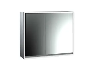 Emco Lichtspiegelschrank loft 05108 Aufputz, breite Tür rechts 800 mm alu.