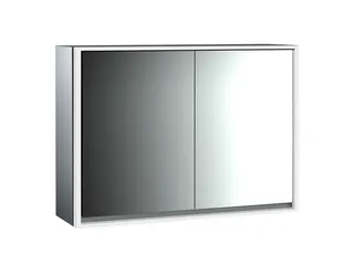Emco Lichtspiegelschrank loft 05112 Aufputz, 2trg. 1000 mm alu. – Bild 1
