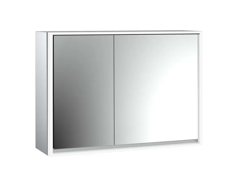 Emco Lichtspiegelschrank loft 05114 Aufputz, breite Tür rechts 1000 mm alu.