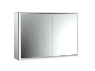 Emco Lichtspiegelschrank loft 05116 Aufputz, breite Tür links 1000 mm alu.