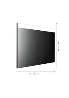 EC LED-Lichtspiegel MI 250+ m. Touch-Bedienfeld 1200x700 mm