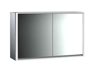 Emco Lichtspiegelschrank loft 05120 Aufputz, 2trg. 1300 mm alu. – Bild 1
