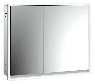 Emco Lichtspiegelschrank loft 05109 Unterputz, Tür breit rechts 800 mm alu.