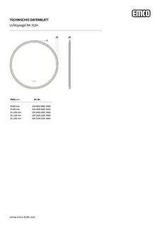 Emco LED-Lichtspiegel MI 310+ m. Touch-Bedienfeld 800 mm – Bild 2