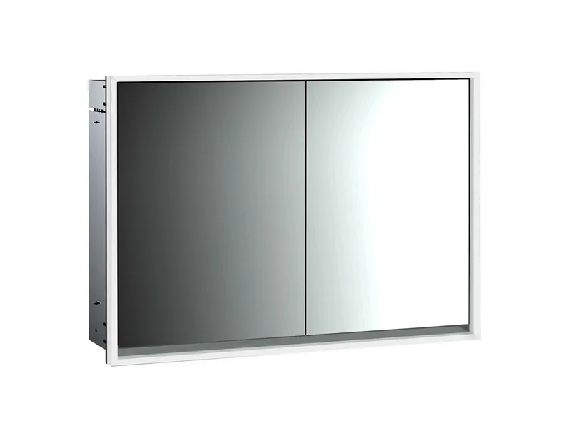 Emco Lichtspiegelschrank loft 05113 Unterputz, 2trg. 1000 mm alu.