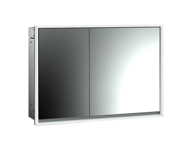Emco Lichtspiegelschrank loft 05115 Unterputz, Tür breit rechts 1000 mm alu.
