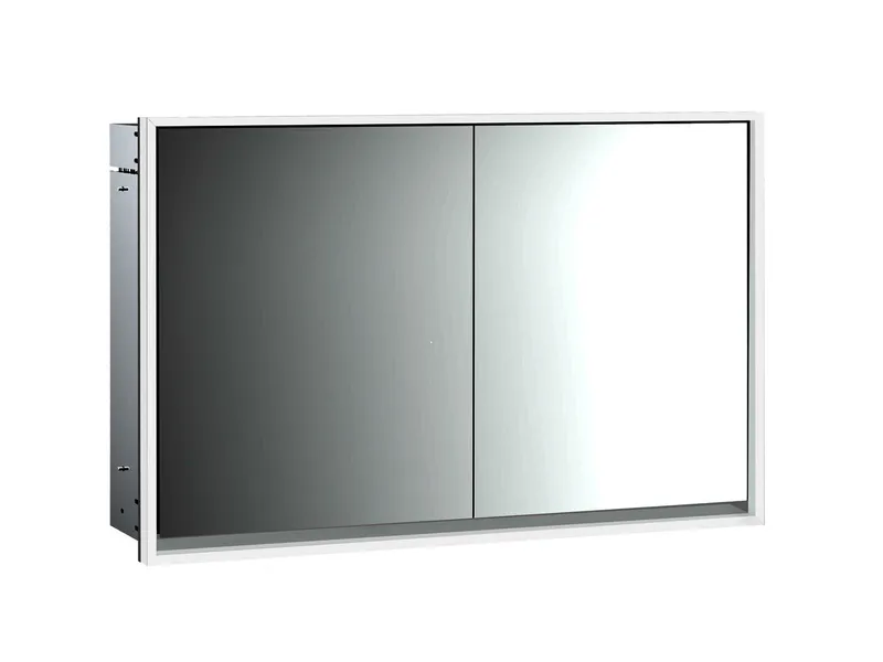 Emco Lichtspiegelschrank loft 05119 Unterputz, 2trg. 1200 mm alu.
