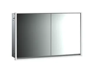 Emco Lichtspiegelschrank loft 05119 Unterputz, 2trg. 1200 mm alu.