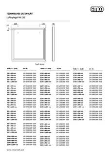 Emco LED-Lichtspiegel MI 230 m. Sensorschalter 1400x700 mm – Bild 2