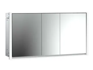 Emco Lichtspiegelschrank loft 05123 Unterputz, 3trg. 1600 mm alu.