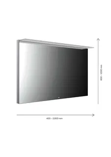 EC LED-Lichtspiegel MI 200 m. Sensorschalter 500x800 mm