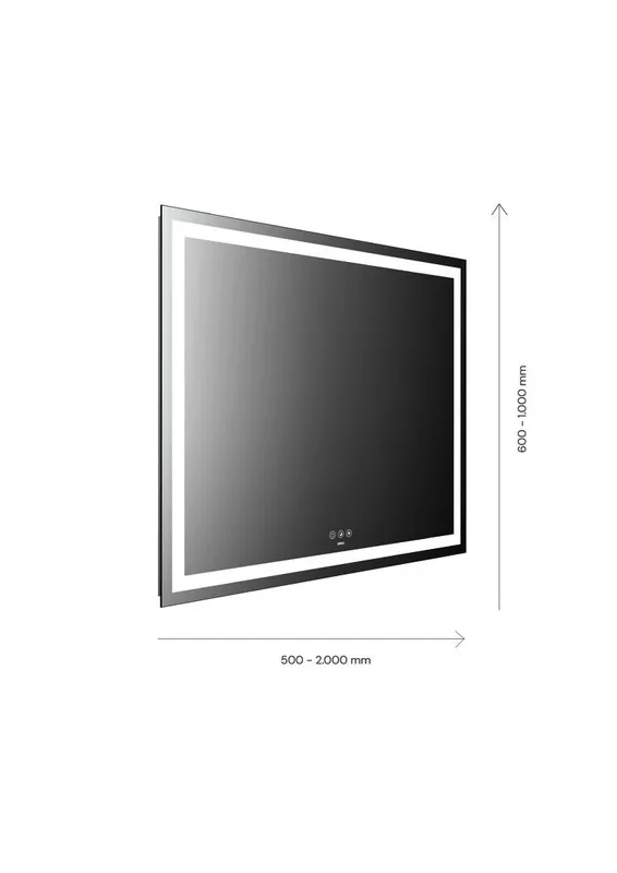 Emco LED-Lichtspiegel MI 230+ m. Touchbedienfeld 600x800 mm