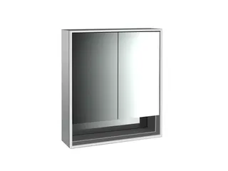 Emco Lichtspiegelschrank loft 05204 Aufputz, 2trg. 600 mm alu. – Bild 1