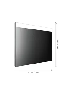 EC LED-Lichtspiegel MI 250 m. Sensorschalter 800x800 mm