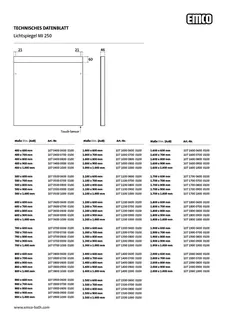 Emco LED-Lichtspiegel MI 250 m. Sensorschalter 800x800 mm – Bild 2