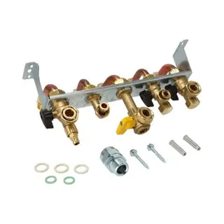 RE Vormontagebügel mit Absperrarmaturen Tzerra Ace-Matic 28 C