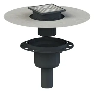 Bodenablauf DallDrain Pure senkr. OM, DN 50, 120 x 120 mm DN 50120 x 120 mm – Bild 1