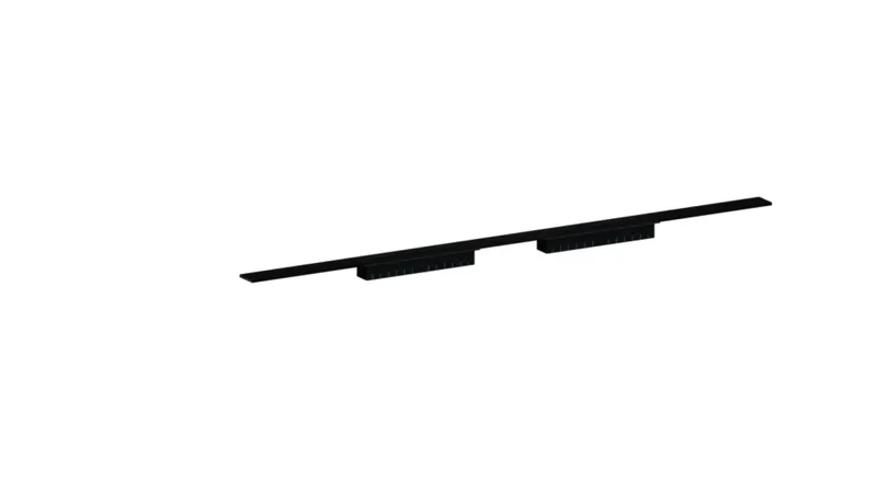 Duschrinne CeraFloor Select Duo schwarz matt, 2000 mm