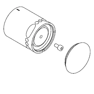 Aquarotter Temperaturwahlgriff, Metall, 2000104908 – Bild 2