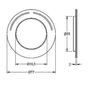 Aquarotter Rosette, F5, mit Farbmarkierung, 2030047081 – Bild 3