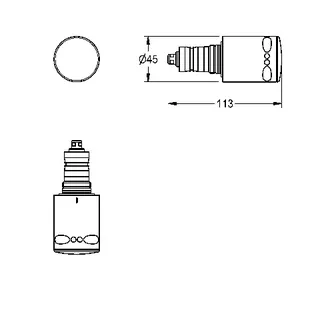 Aquarotter Thermostatsteuereinheit, Griff, nicht steigende Spindel, 2000104798 – Bild 2